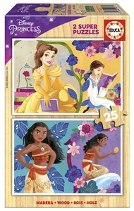Puzzle x25 Piękna i Bestia, Vaiana: Skarb Puzzle x25 Piękna i Bestia, Vaiana: Skarb