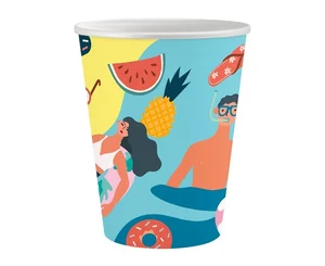 Kubeczki papierowe Summer - Let's Party 250ml 6szt Kubeczki papierowe Summer - Let's Party 250ml 6szt