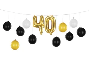 Girlanda balonowa 3w1 40 urodziny 260x32cm Girlanda balonowa 3w1 40 urodziny 260x32cm