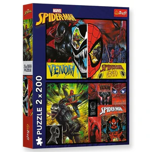 Puzzle 2x200 Dzień i noc Spidermana Disney Marvel 13314