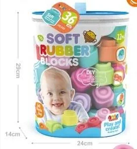Klocki miękkie 36szt Klocki miękkie 36szt