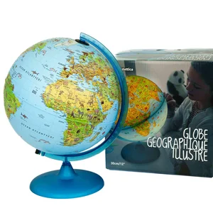 Globus Safari podświetlany ze zwierzętami 30 cm Globus Safari podświetlany ze zwierzętami 30 cm