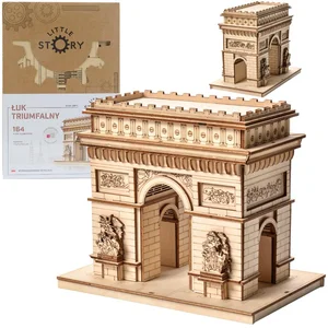 Little Story Drewniane Puzzle Model 3D - Łuk Triumfalny Little Story Drewniane Puzzle Model 3D - Łuk Triumfalny