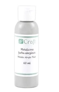 Farba akrylowa metaliczna silver 60ml Farba akrylowa metaliczna silver 60ml