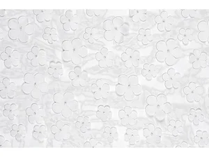 Bieżnik Kwiaty biały 26x500cm