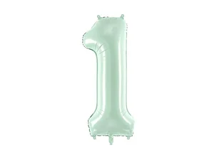Balon foliowy 1 zieleń 72cm Balon foliowy 1 zieleń 72cm