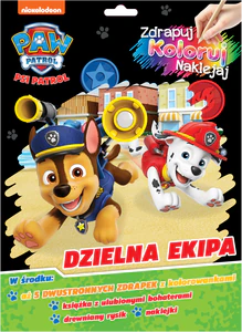 Psi Patrol Zdrapuj, koloruj, naklejaj Dzielna ekipa