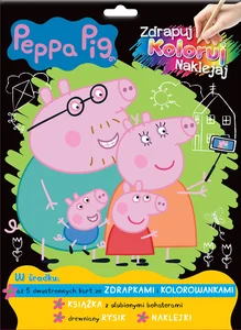 Peppa Pig Zdrapuj, koloruj, naklejaj Peppa Pig Zdrapuj, koloruj, naklejaj
