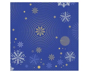 Serwetki Hello Winter Navy Blue 33x33cm 20szt