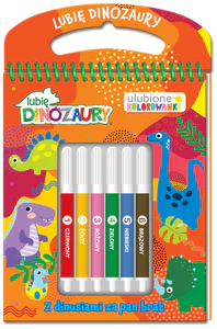 Lubię Dinozaury Ulubione kolorowanki 2 Z dinusiami za pan brat