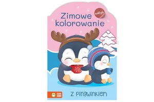 Zimowe kolorowanie z pingwinem