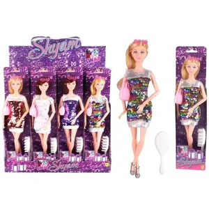 Lalka w cekinowej sukience MIX Lalka w cekinowej sukience MIX