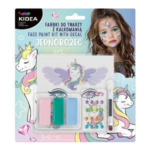 Farbki do twarzy z diamentami i kalkomanią Unicorn Kidea Farbki do twarzy z diamentami i kalkomanią Unicorn Kidea