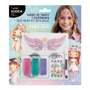 Farbki do twarzy z diamentami i kalkomanią wróżka Kidea Farbki do twarzy z diamentami i kalkomanią wróżka Kidea