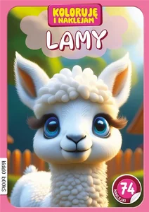 Koloruję i naklejam, Lamy Koloruję i naklejam, Lamy