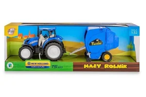 Traktor New Holland T5 z prasą do słomy 1:32