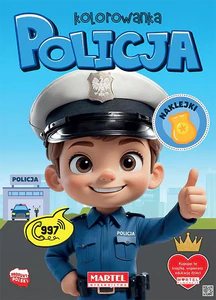 Kolorowanka Policja z naklejkami Kolorowanka Policja z naklejkami
