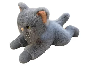 Maskotka Kot 55cm leżący szary Maskotka Kot 55cm leżący szary
