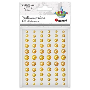 Perełki samoprzylepne 66szt ciemnozłote mix Perełki samoprzylepne 66szt ciemnozłote mix