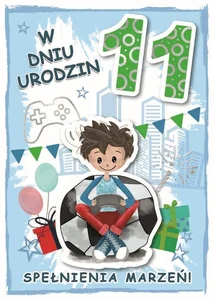 Karnet urodziny 11