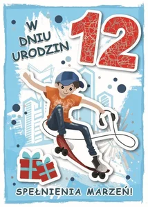 Karnet urodziny 12