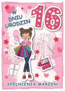 Karnet urodziny 16
