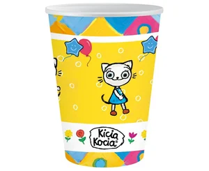 Kubeczki papierowe Kicia Kocia 250ml 6szt