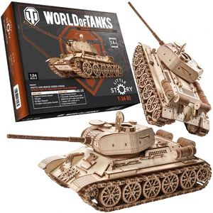 Little Story WOT Drewniane Puzzle Model 3D - Czołg T-34-85