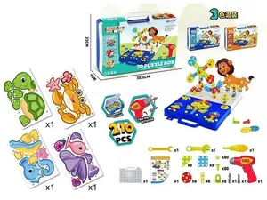 Układanka puzzle do przykręcania w walizce Układanka puzzle do przykręcania w walizce