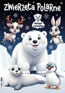 Zwierzęta polarne Naklejki z brokatem