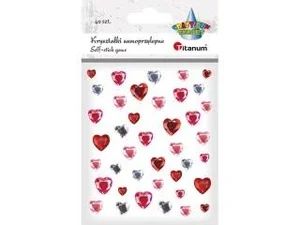 Kryształki samoprzylepne Serca mix 40szt Kryształki samoprzylepne Serca mix 40szt