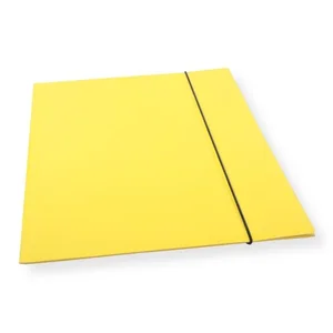 Teczka A4 z gumką lakier żółta 300gsm (10szt)