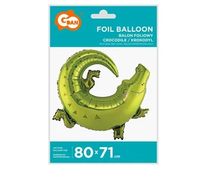 Balon foliowy Krokodyl, 80x71cm Balon foliowy Krokodyl, 80x71cm