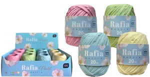 Rafia na szpulce 20m pastel (12szt) Rafia na szpulce 20m pastel (12szt)