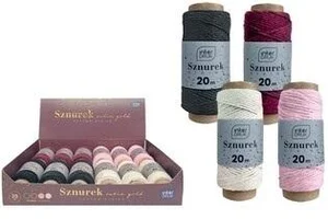 Sznurek na spulce 20m Satin Gold (12szt)