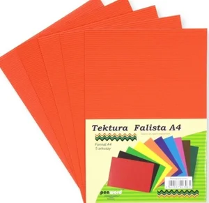 Tektura A4 falista pomarańczowa 5szt Tektura A4 falista pomarańczowa 5szt