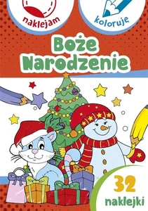 Boże Narodzenie Naklejam i koloruję Boże Narodzenie Naklejam i koloruję