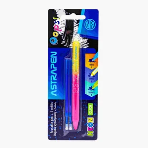 Długopis wymazywalny Click 0,5 mm Astrapen Oops! neon + 2 wkłady wymazywalne blister 1szt.mix Długopis wymazywalny Click 0,5 mm Astrapen Oops! neon + 2 wkłady wymazywalne blister 1szt.mix