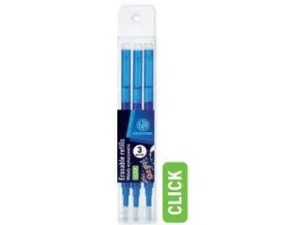Wkłady wymazywalne Click niebieskie 0,5 mm Astrapen Oops! Pet box 3szt. Wkłady wymazywalne Click niebieskie 0,5 mm Astrapen Oops! Pet box 3szt.