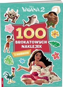 Vaiana 2 100 brokatowych naklejek