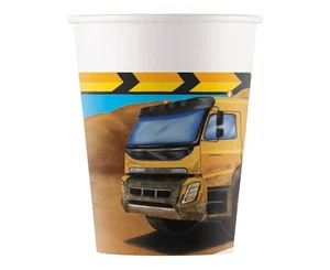 Kubeczki papierowe Construction 200ml 8szt Kubeczki papierowe Construction 200ml 8szt