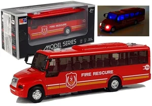 Bus straży pożarnej ze światlem czerwony Bus straży pożarnej ze światlem czerwony