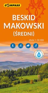 Beskid Makowski mapa laminowana 1:50 000 Beskid Makowski mapa laminowana 1:50 000
