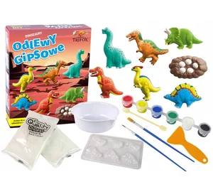 Dinozaury zestaw do odlewania z gipsu Dinozaury zestaw do odlewania z gipsu