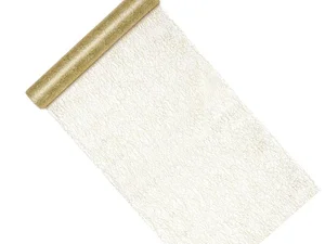 Siatka dekoracyjna Fibra złoty 0,36x9m Siatka dekoracyjna Fibra złoty 0,36x9m