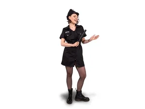 Strój Policjantka czarny rozm. M Strój Policjantka czarny rozm. M