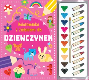 Kolorowanka z zadaniami dla dziewczynek Kolorowanka z zadaniami dla dziewczynek