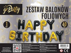 Zestaw balonów foliowych Happy Birthday mix Zestaw balonów foliowych Happy Birthday mix