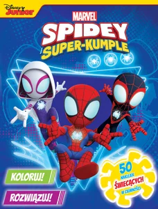 Koloruj! Rozwiązuj! Marvel Spidey i Super-kumple 50 naklejek świecących w ciemności