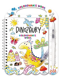 Kolorowanie wodą. Dinozaury